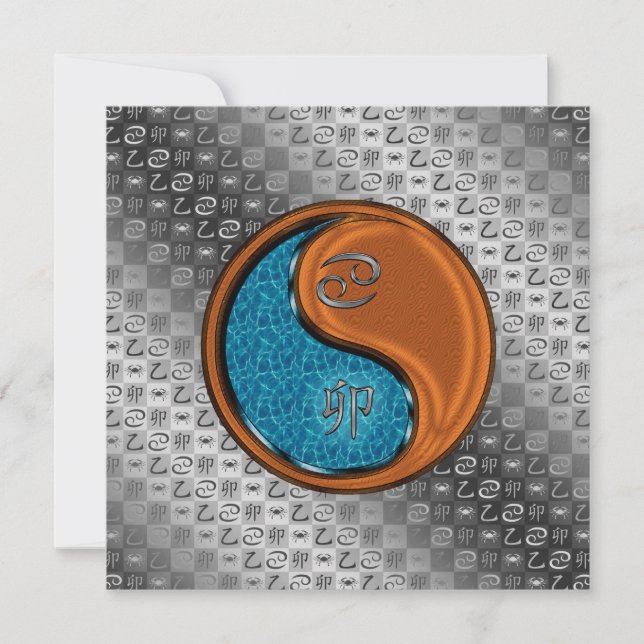 Cartão Cancer & Wood Rabbit (Frente)