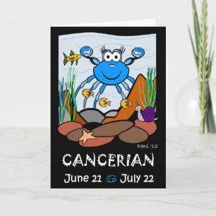 Cartão Cancerian Zodiac Greeting Card
