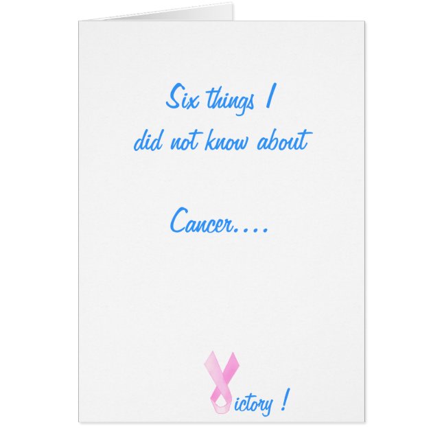 Cartão cancro da mama (Frente)