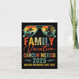 Cartão Cancun México Férias 2025 Correspondendo Grupo Fam