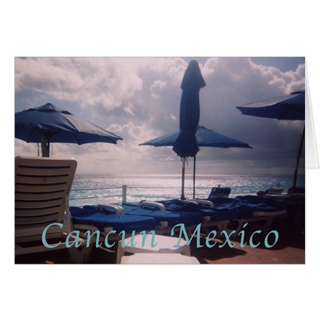 Cartão Cancun Quente Sunset Romântico (Frente Horizontal)