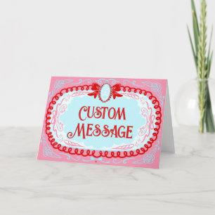 Cartão Candy Cameo Personalizado