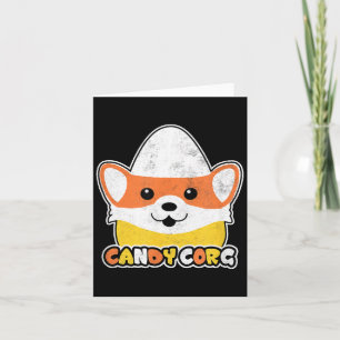 Cartão Candy Corn Corgi Halloween Cachorro Doce Corg Home