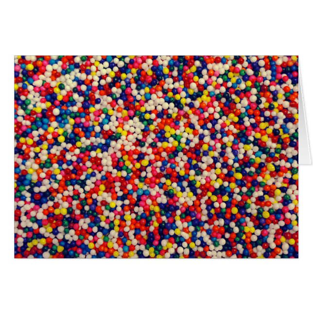 Cartão Candy Sprinkles (Frente Horizontal)