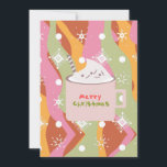 Cartão Caneca de Acampamento com Tempero de Abóbora Groov<br><div class="desc">Cartão de Natal com um Clima Groovy</div>