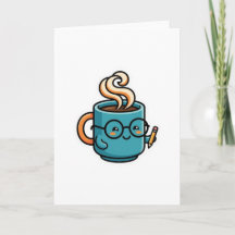 Caneca de Café Kawaii Fofa com Adesivo de Óculos d
