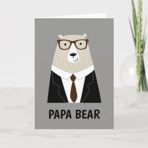 Cartão Caneca Especial Dia dos Pais Urso Papa Fofo
