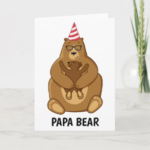 Cartão Caneca Especial Dia dos Pais Urso Papa Fofo
