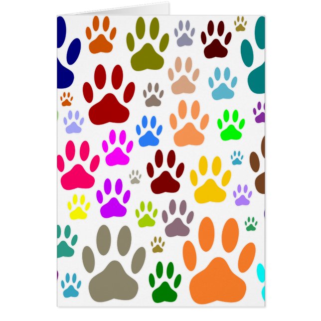 Cartão Caneta De Cães Imprime Por Toda Parte (Frente)