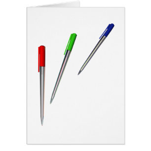 Cartão canetas
