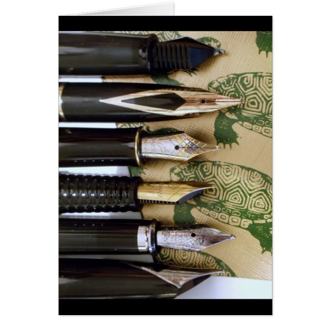 Cartão Canetas de fonte (Frente)