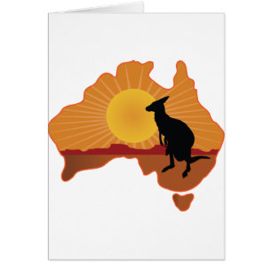 Cartão Canguru de Austrália