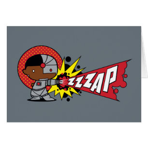 Cartão Canhão Cibernético de Chibi Cyborg