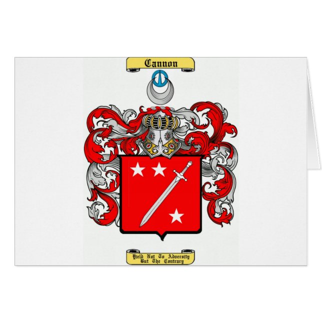 Cartão canhão (escocês) (Frente Horizontal)