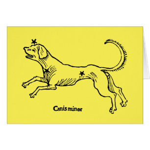 Cartão Canis Minor, 1482