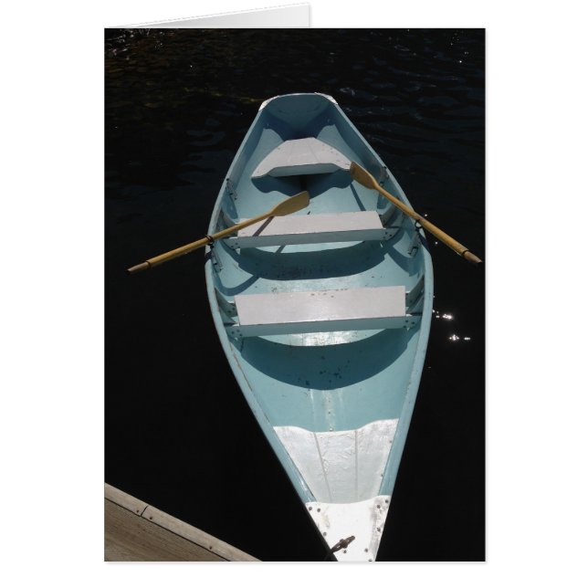 Cartão Canoa azul (Frente)