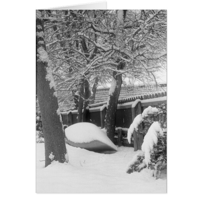 Cartão Canoa de Neve (Frente)