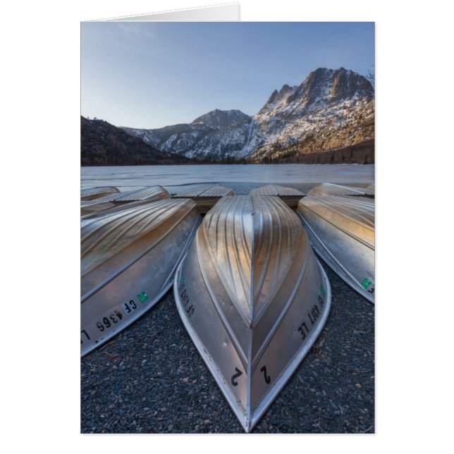 Cartão Canoa No Lago (Frente)