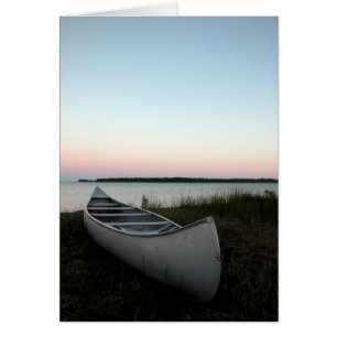 Cartão Canoagem em Praia