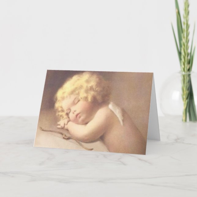 Cartão Cansado após o trabalho do dia difícil (Frente)