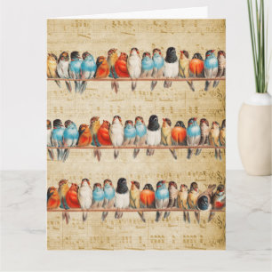 Cartão Cantando e Chilreando    