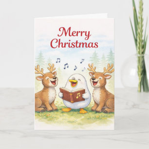 Cartão Cantando o caminho todo... Feliz Natal