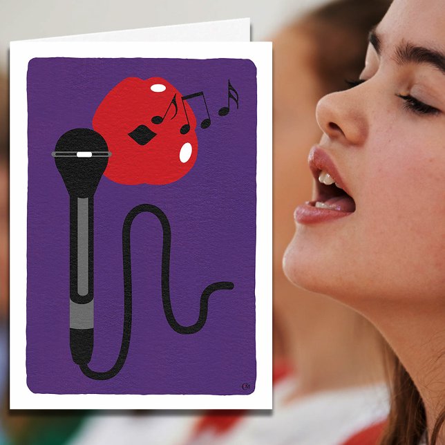 Cartão Cantando Voz Obrigado Professor (Criador carregado)