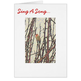 Cartão Cante uma canção