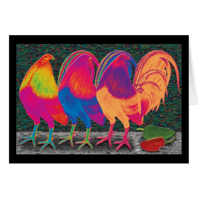 Cartão Cantina Roosters (Frente horizontal)