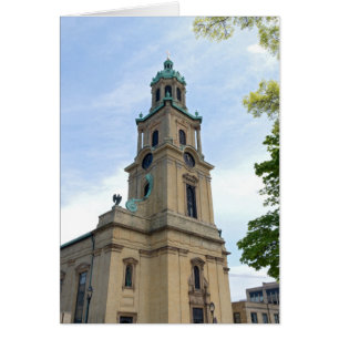 Cartão Canto da Igreja e Torre na Plaza da Catedral