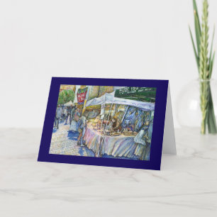 Cartão Canto de Fazenda de Porco Voadora e Vinho um Pouco