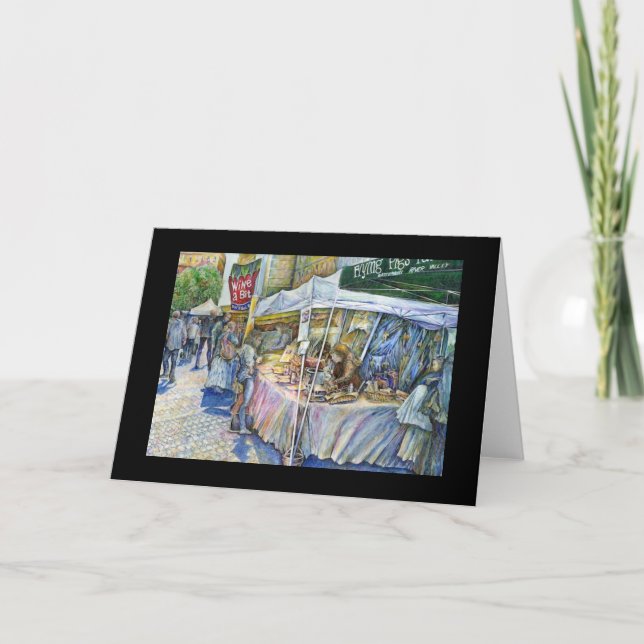 Cartão Canto De Suínos Voadores E Vinho Um Pouco (Frente)