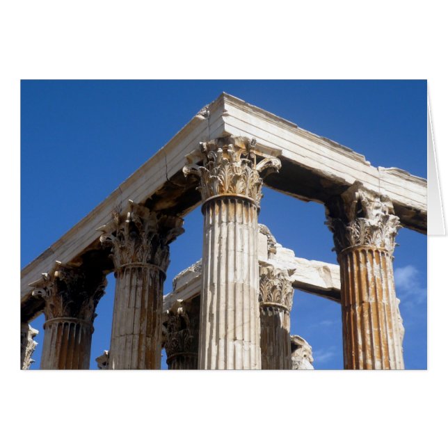 Cartão canto do templo zeus (Frente Horizontal)