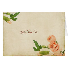 Cartão Cantos do cravo do pêssego da aguarela