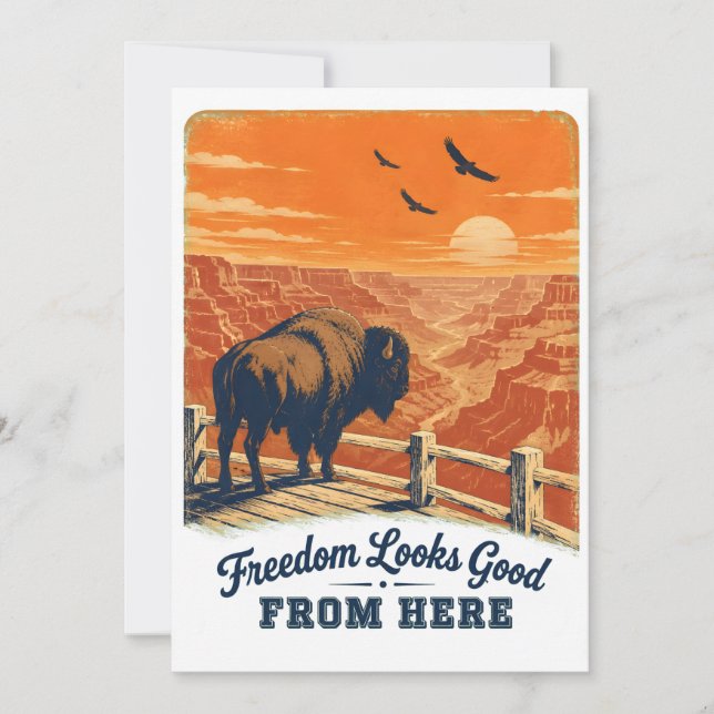 Cartão Canyon Freedom Looks Good (Frente)