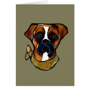 Cartão Cão Boxer