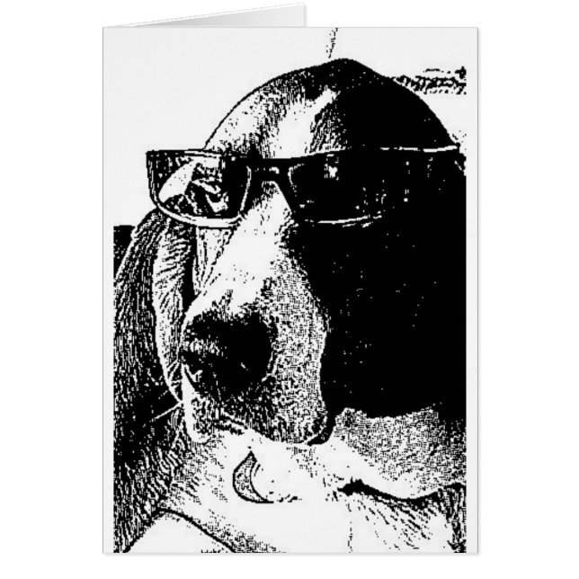 Cartão Cão de basset realmente legal (Frente)