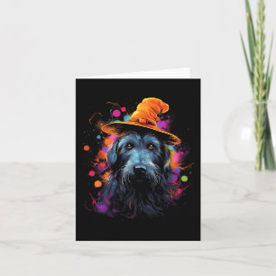 Cartão Cão de estimação de cão de caça de lobo irlandês d