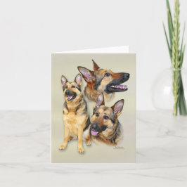 Cartão Cão de german shepherd