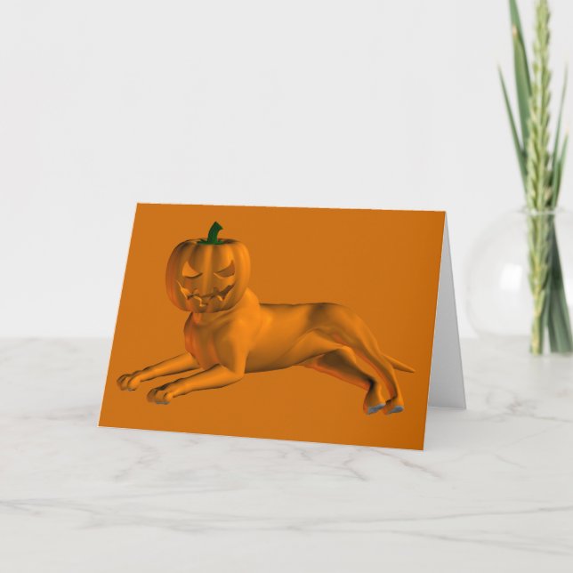 Cartão Cão de Halloween (Frente)