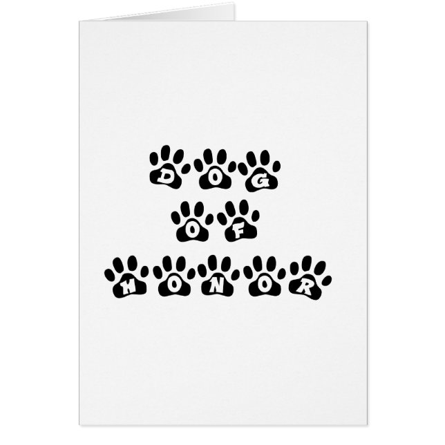 Cartão Cão de Honra (Frente)