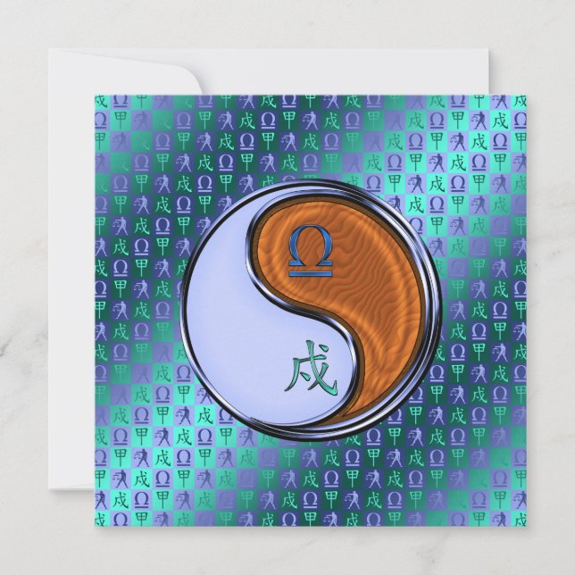 Cartão Cão de Libra e Madeira (Frente)