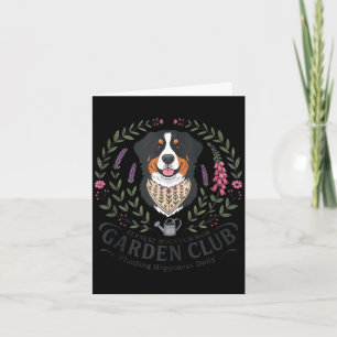 Cartão Cão de montanha de Berna mãe clube de jardinagem d