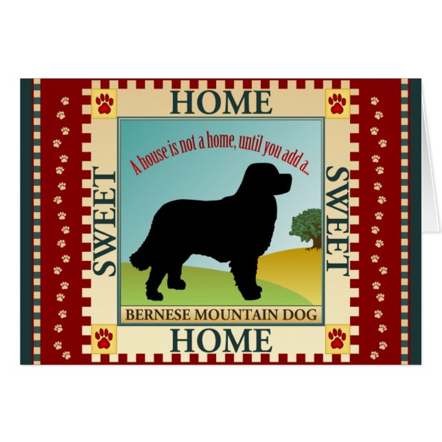 Cartão Cão de montanha de Bernese [Berner] (Frente Horizontal)