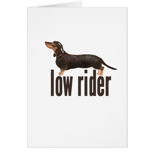 Cartão Cão de salsicha de Daschund (Frente)