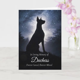 Cartão Cão Doberman Pinscher Simpatia Perda Espiritual 