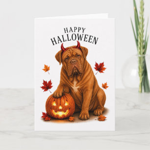 Cartão Cão Dogue de Bordéus Diabo