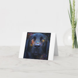 Cartão Cão Negro na Espírito