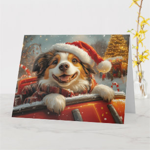 Cartão Cão Pastor da Anatólia Montanha-russa Natal