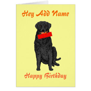 Cartão Cão que guardara o presente de aniversário